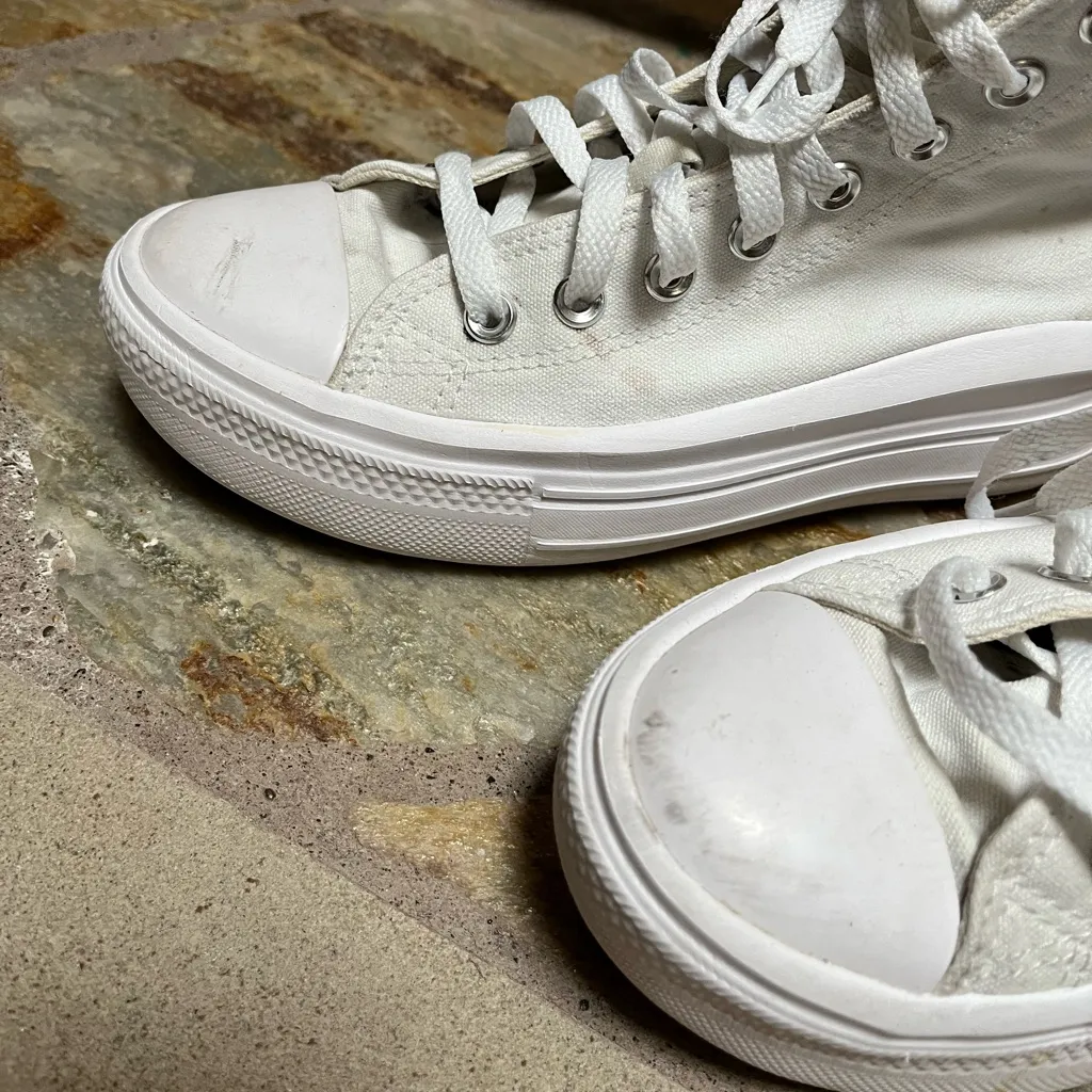 Converse Chuck Taylor All Star Move High-Top Sneaker White 7.5 - Image 14