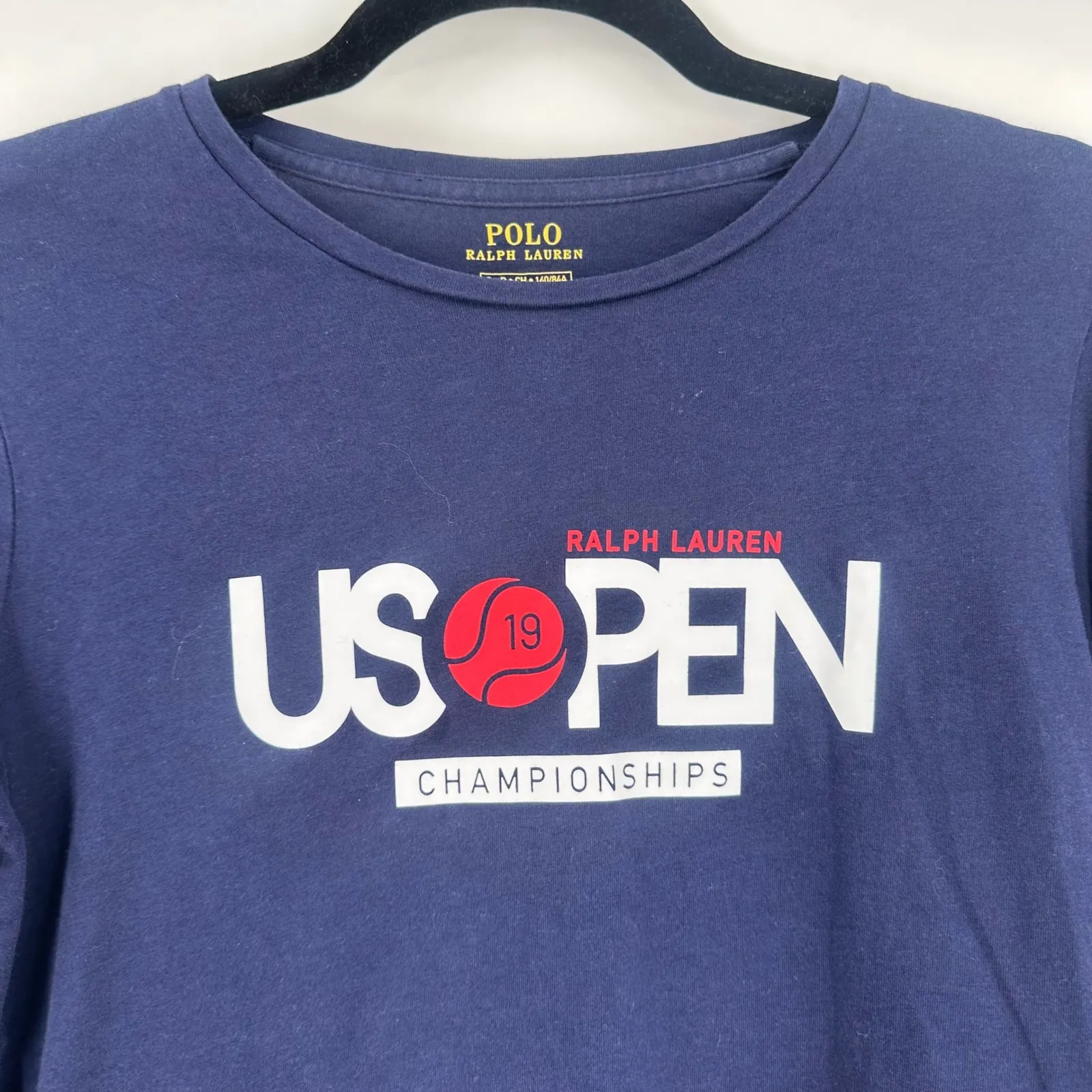 Polo Ralph Lauren Womens US Open Championships Long Sleeve T Shirt Navy Size S - Image 4