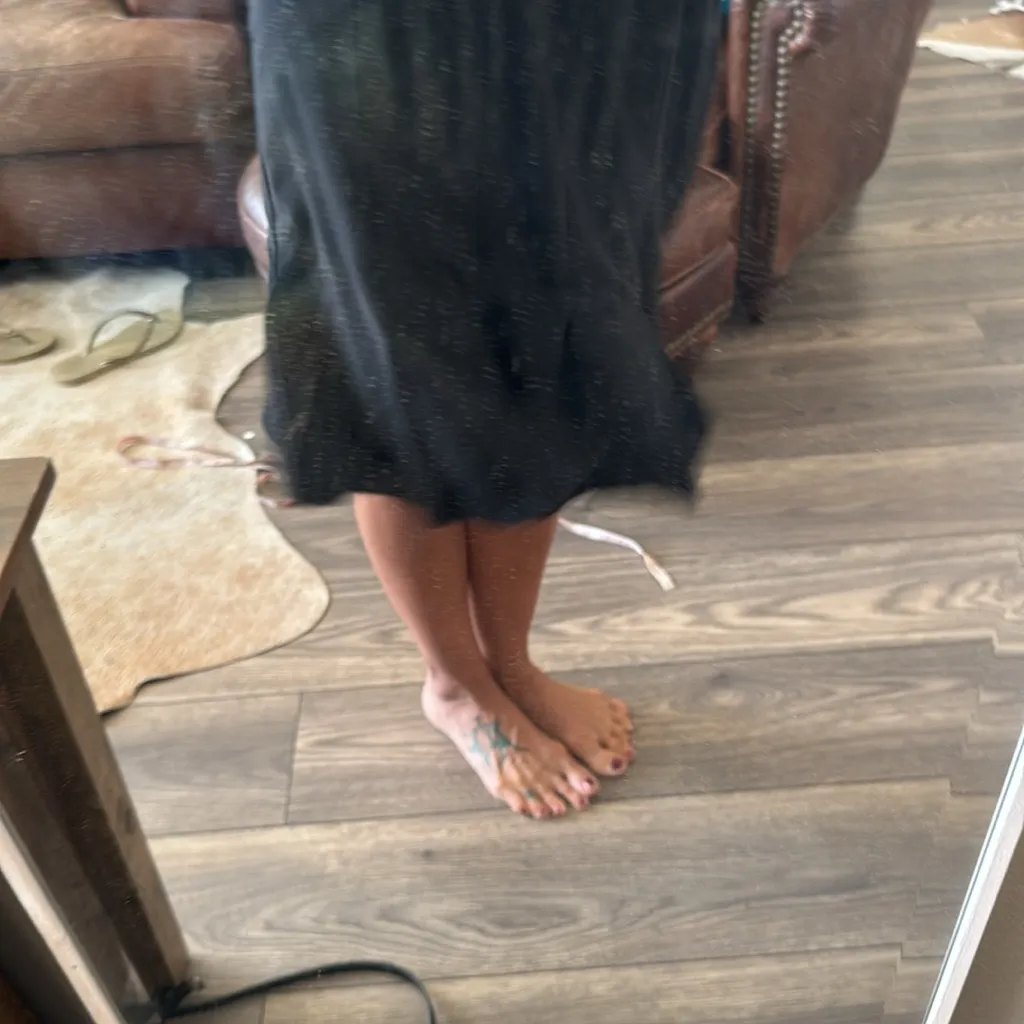 AB Studio Black A-Line Skirt - Image 3