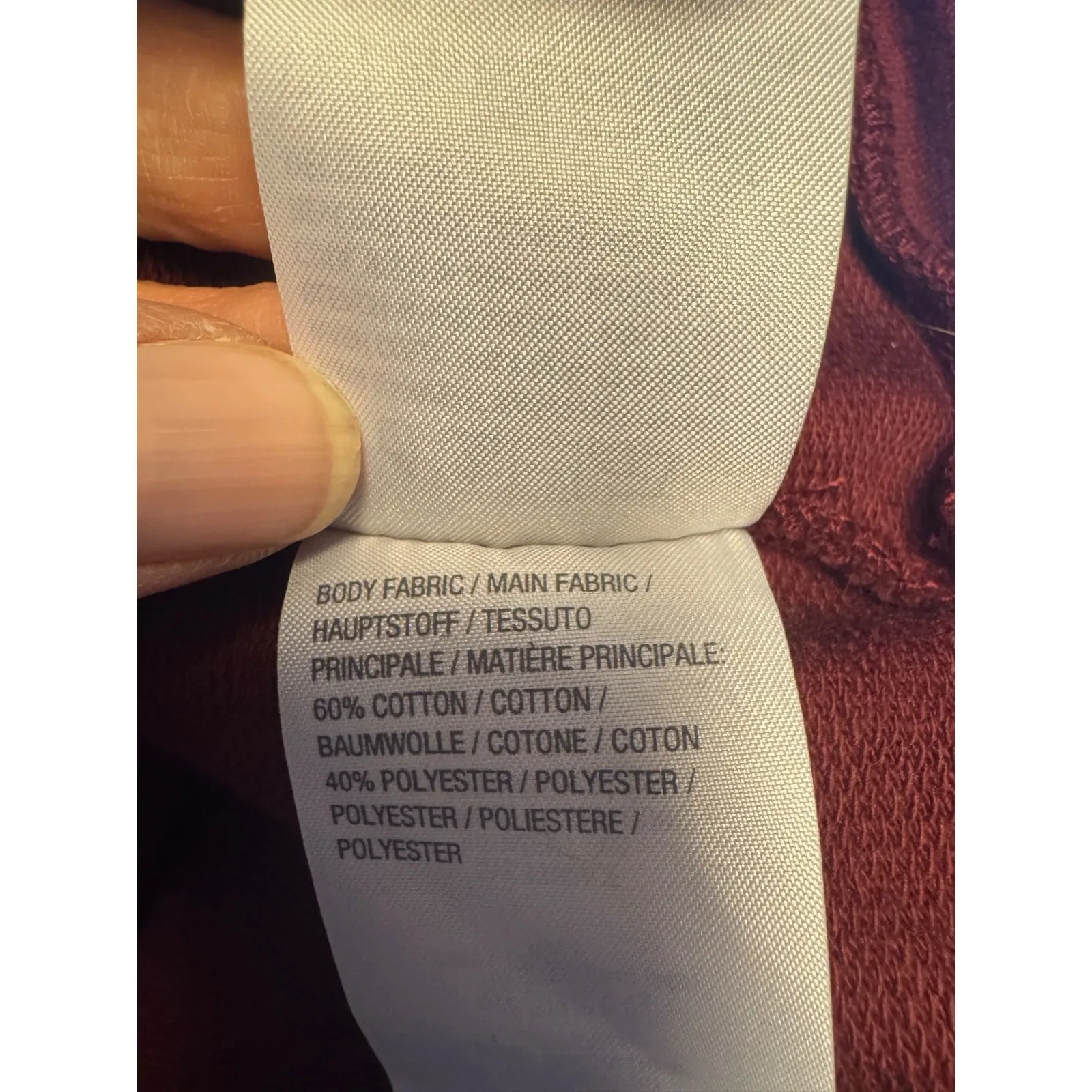 Quacker Factory Sequin Swirl Bomber Jacket SZ Medium Wine Zip Up Women - Image 13