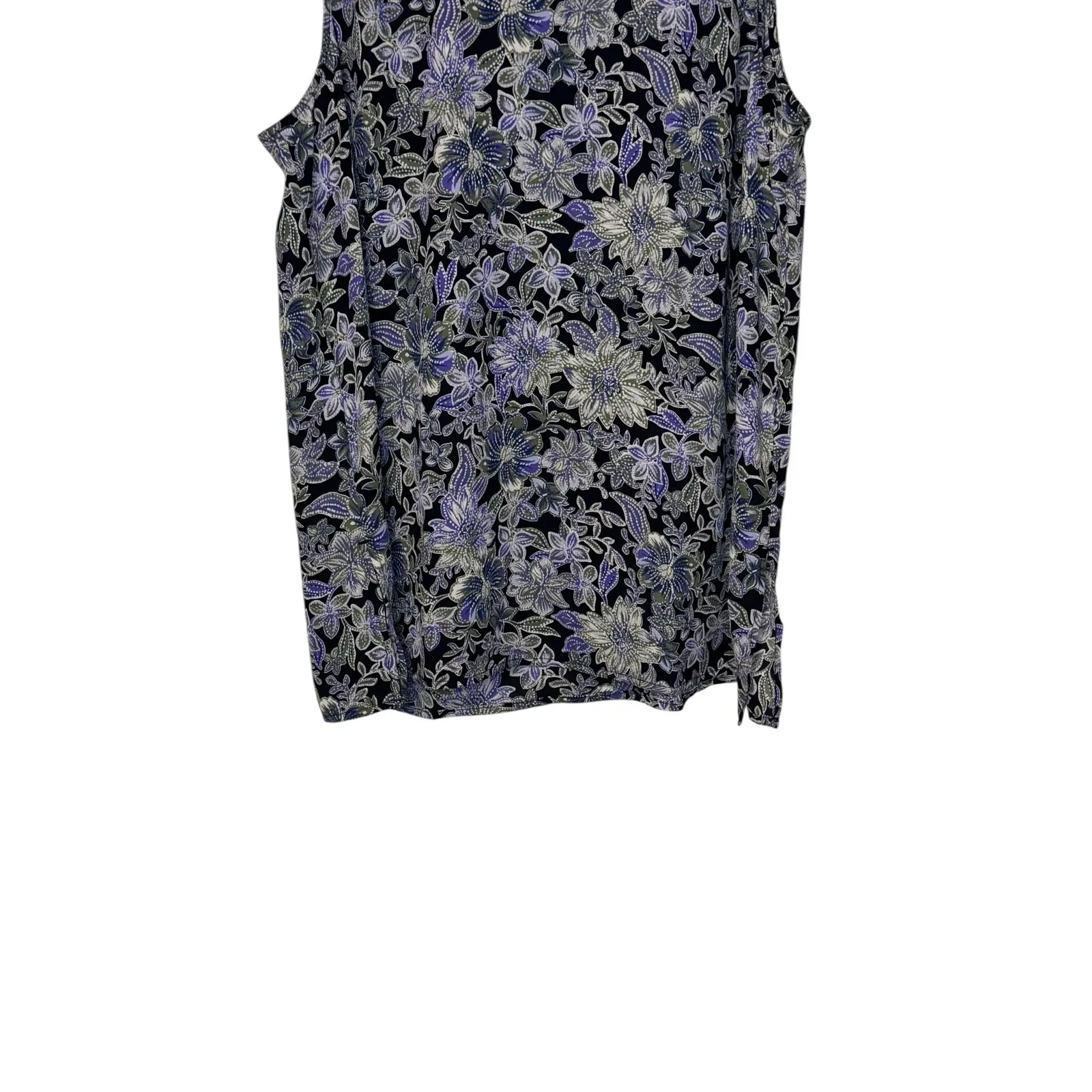 Loft Women‎ Top Floral Sleeveless Tank Bloomcore Loose Fit Size Large Petite NWT - Image 4