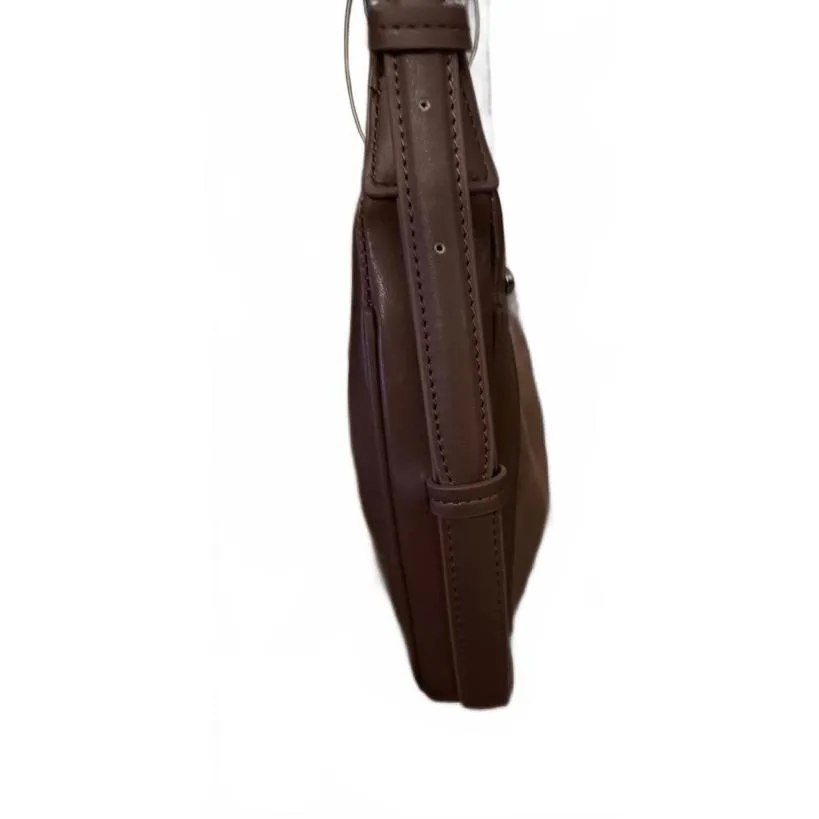 NEW Steve Madden Shoulder Bag Brown Coffee Hobo Purse Inside Pockets Faux Suede - Image 4