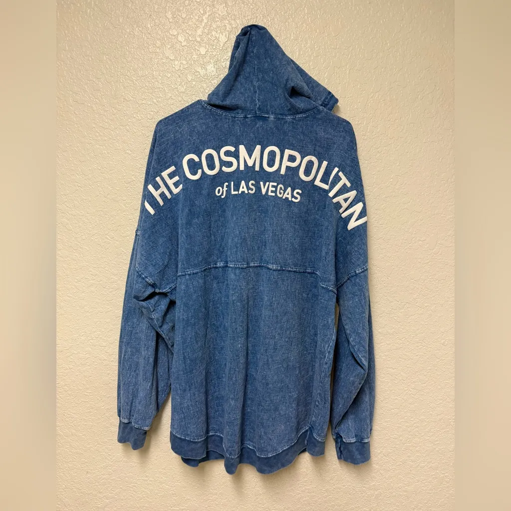 SPIRIT JERSEY The Cosmopolitan of Las Vegas Denim Look Hoodie Size XL - Image 2