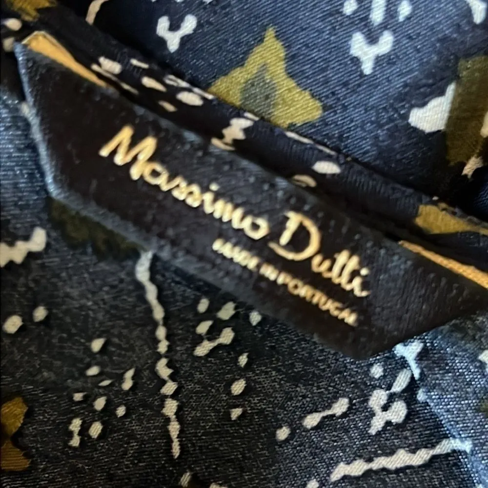 Massimo Dutti‎ black printed top blouse Size small - Image 10