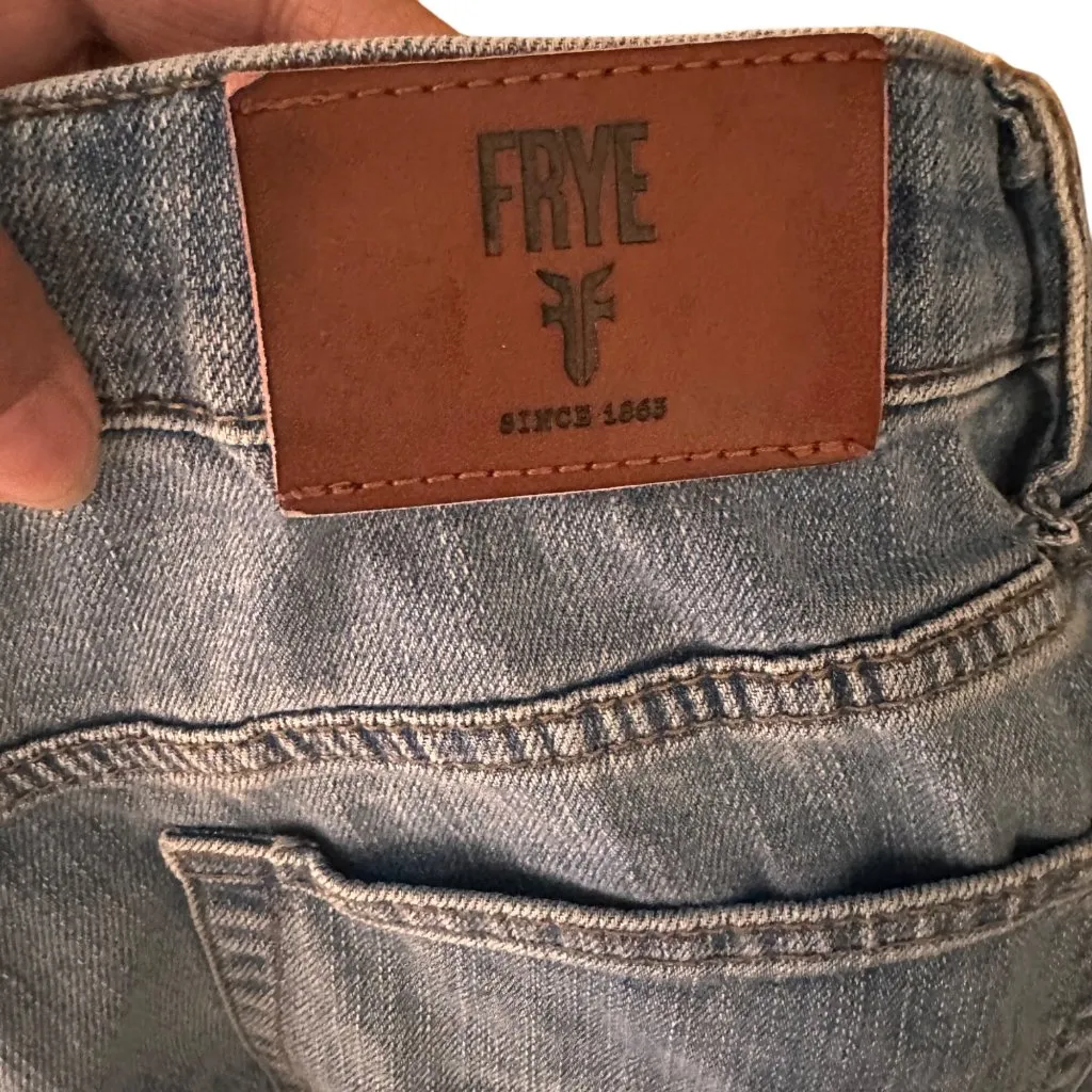 Frye Size 10 Straight Leg Casual Blue Denim Womens Jeans - Image 5