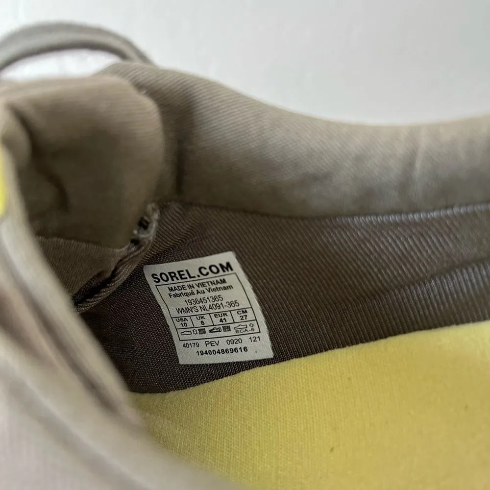 Sorel Out N About Classic Canvas Suede Lace Up Sneaker Shoes Green 10 - Image 9