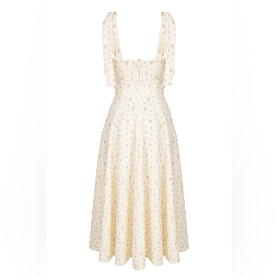 House of CB Alicia Cream Floral Maxi Dress - Image 6