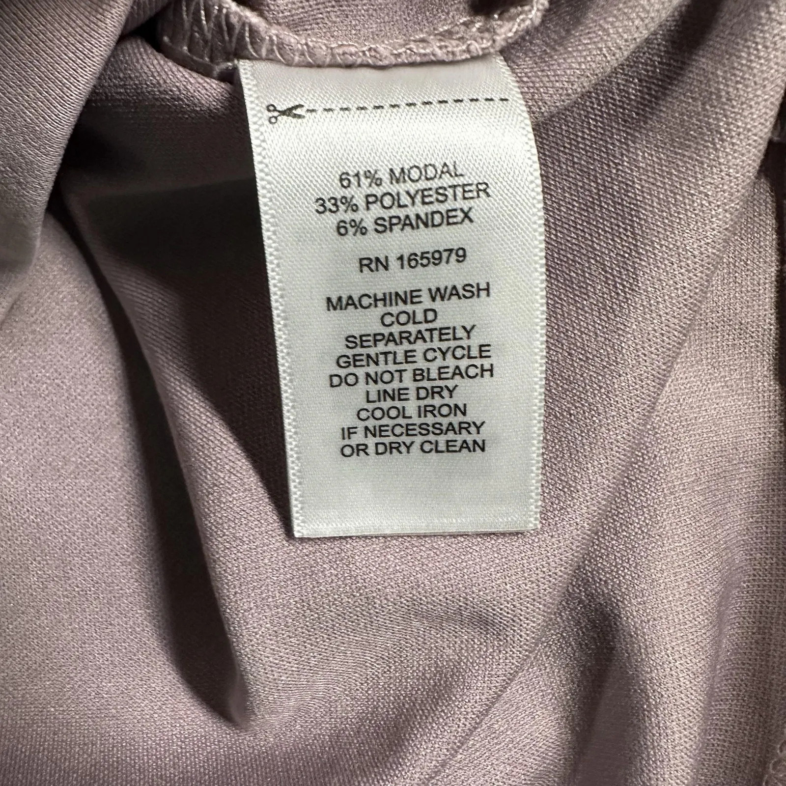 Cable & Gauge Shirt Womens Small Mauve Modal Blend Pocket Button Tab Cap Sleeve - Image 7