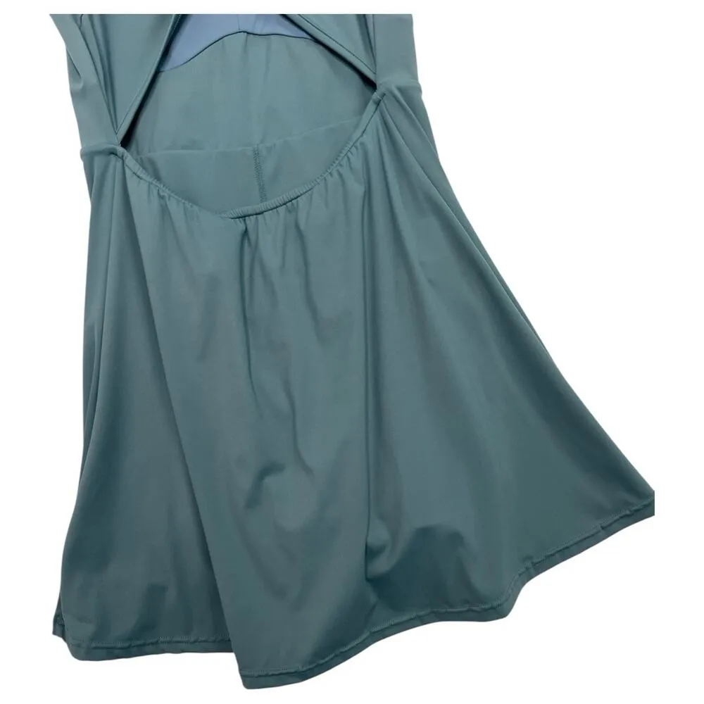 Jack Smith Tennis Dress Womens Small Green Open Back Shorts Athletic Golf Sports - Image 8