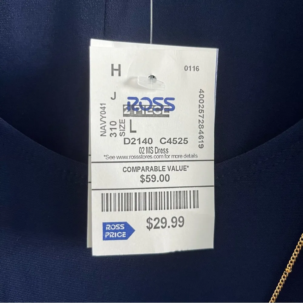 Sandra Darren Long Sleeve Sheer Jacket Dress - Image 9