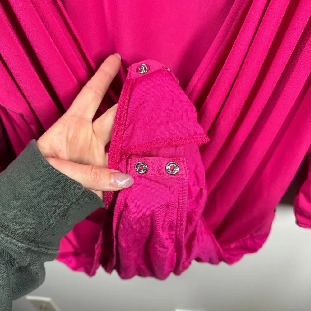 Torrid Body Suite Women 5X Plus Size NWT Pink Long Flow Sleeve 4116514 Career - Image 6