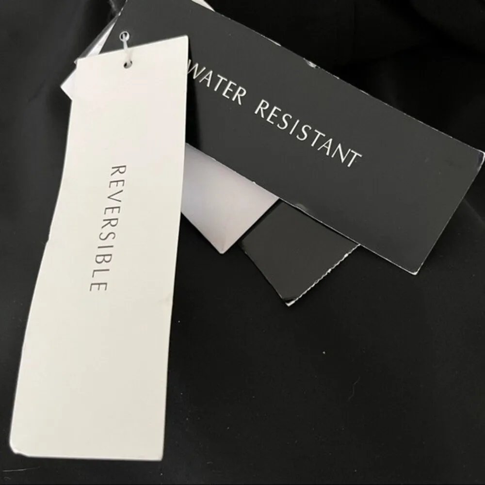 JONES New York Reversible Coat Jacket Black Charcoal Water Resistant Size XL NEW - Image 13