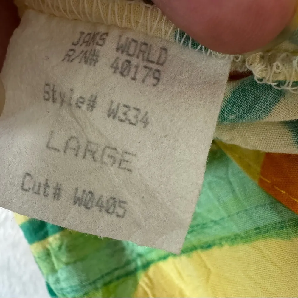 Jams World Vintage Tropical Parrot Dress USA Large - Image 11