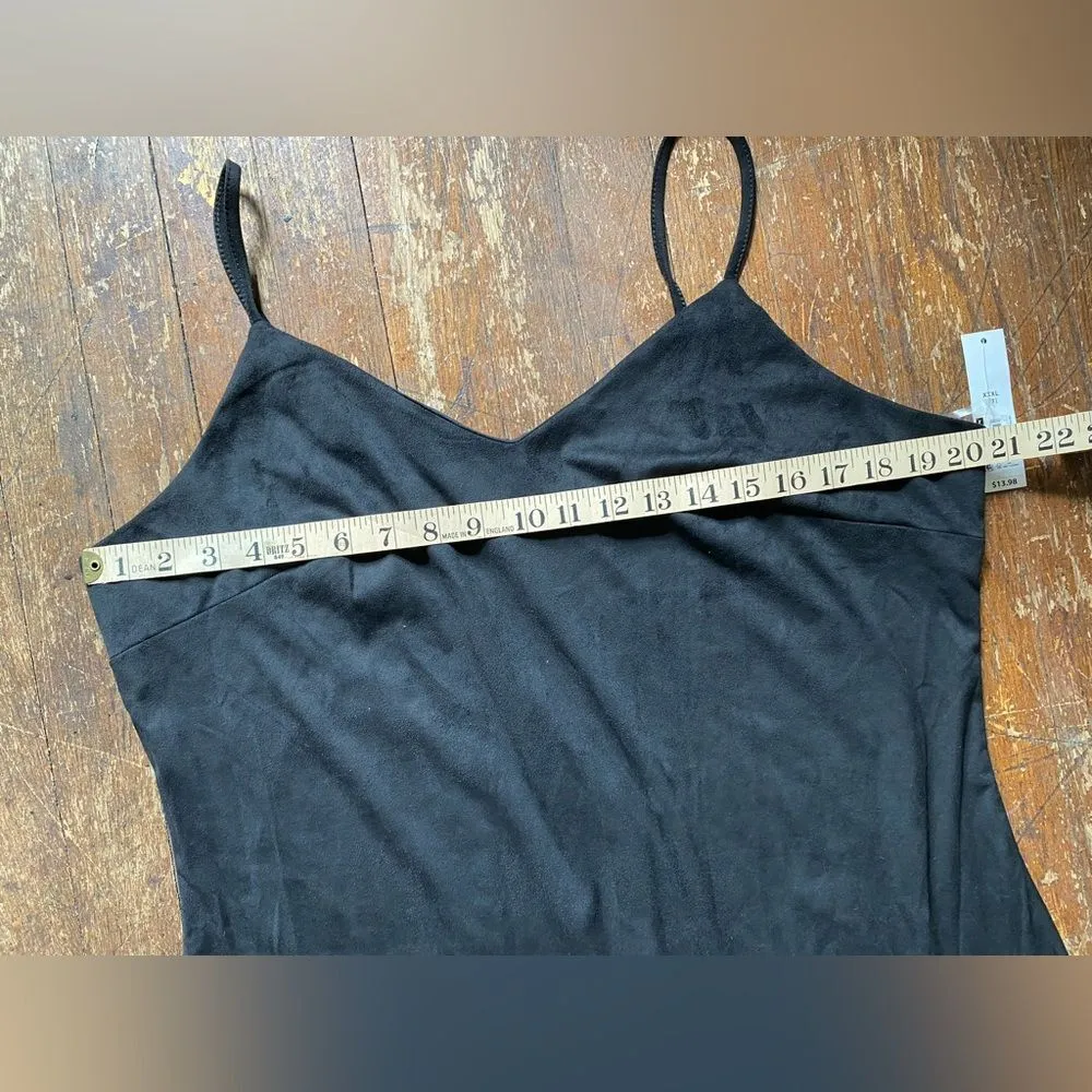 NoBo Black Suedelike Spaghetti Strap Dress Size XXXL NWT - Image 5