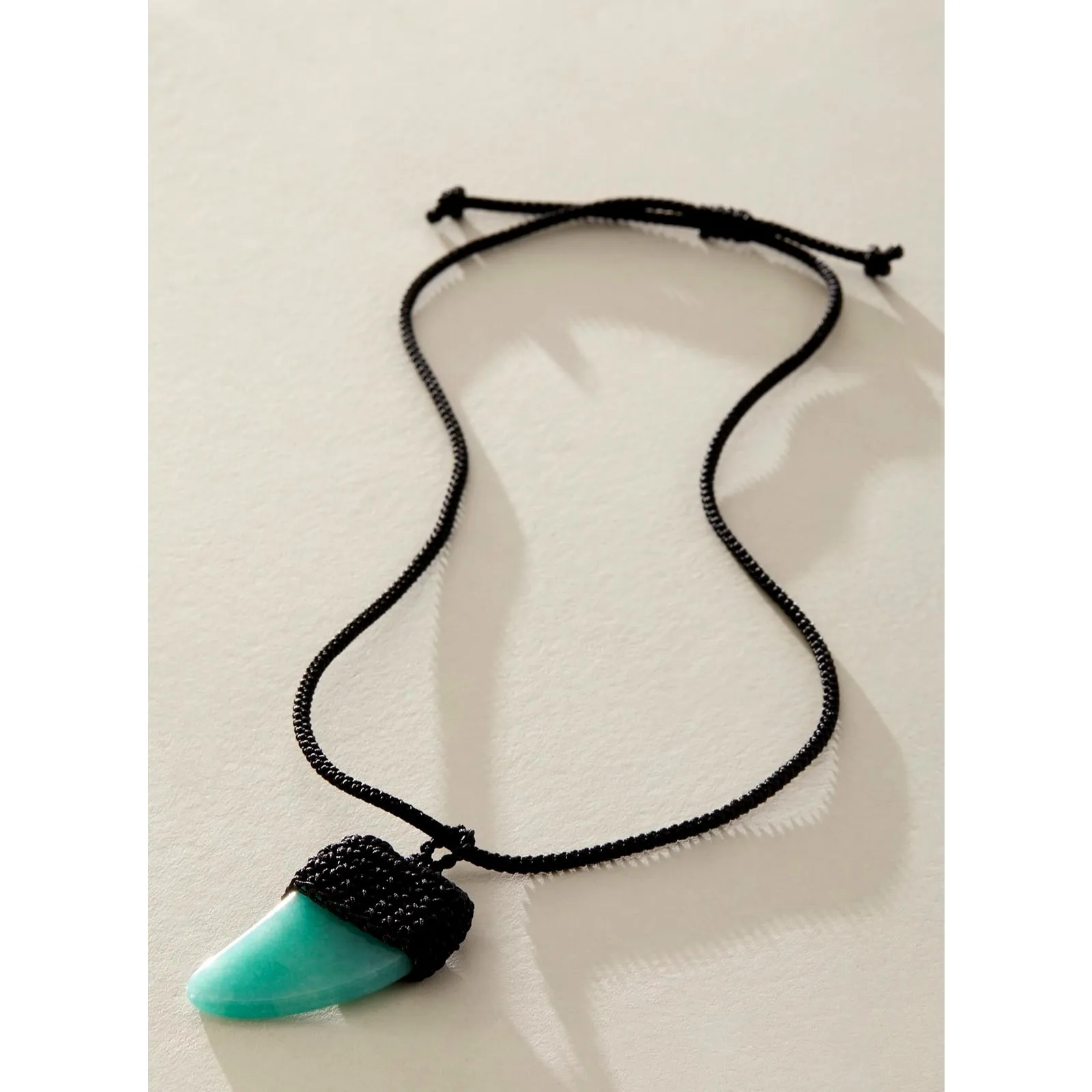 Free People Eleanor Pendant Necklace Amazonite One Size - Image 3