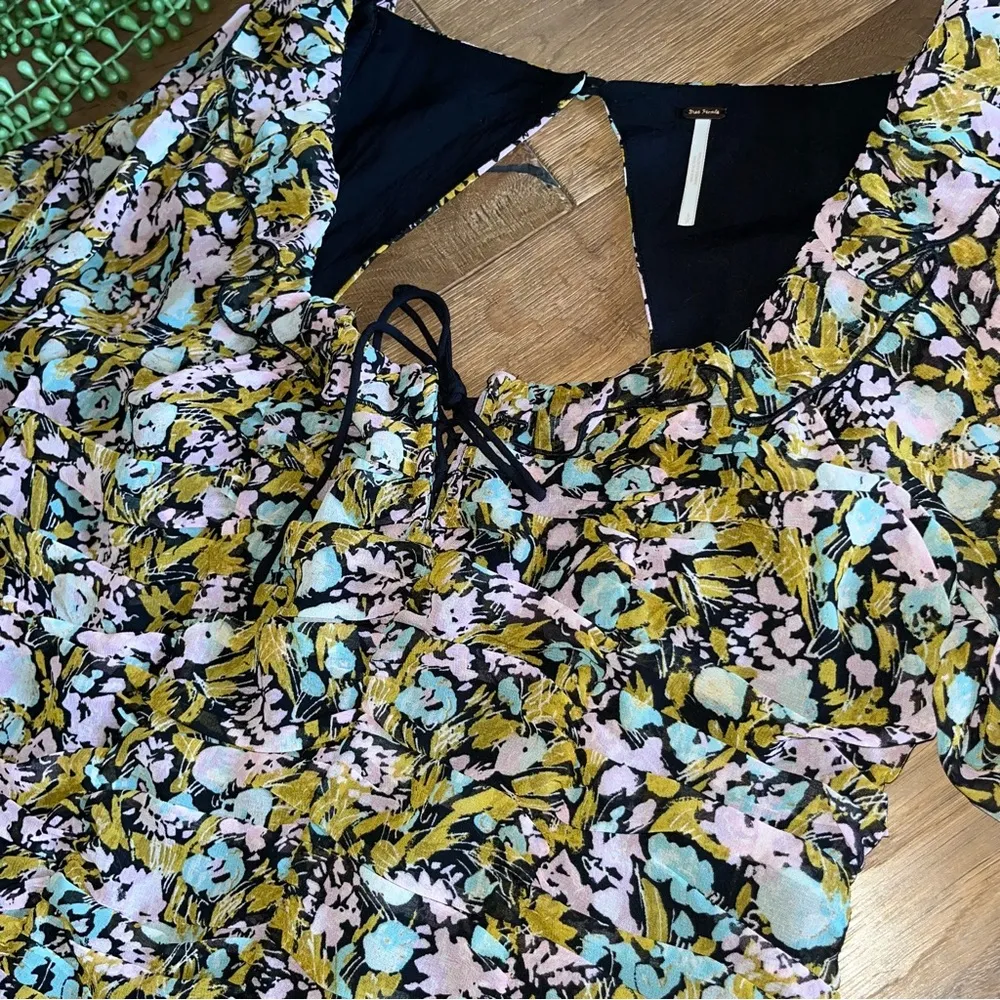 Free People  Mabel Printed Blouse Garden Combo - Image 6