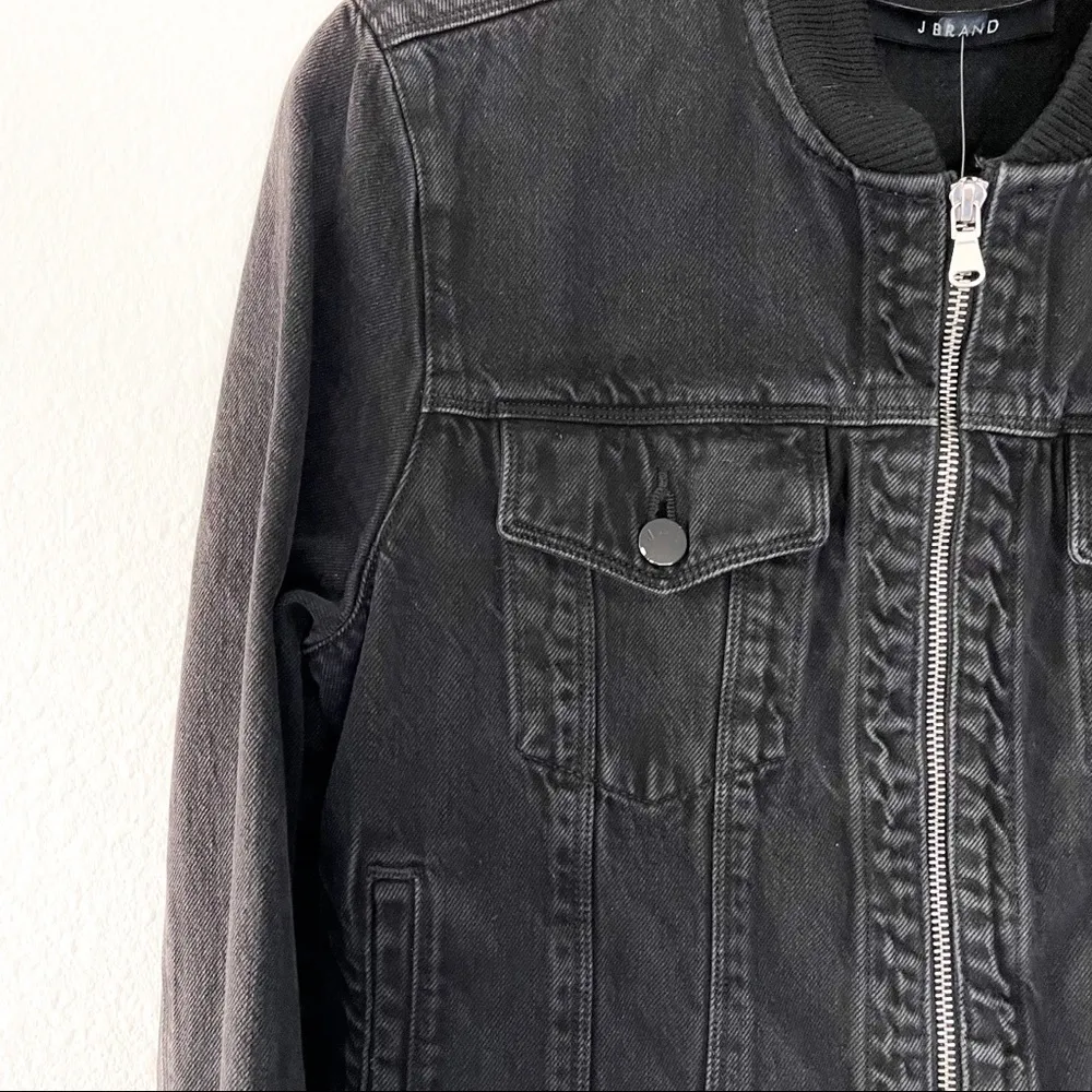 J Brand Harlow Bomber Jacket in Double Cross - Image 6