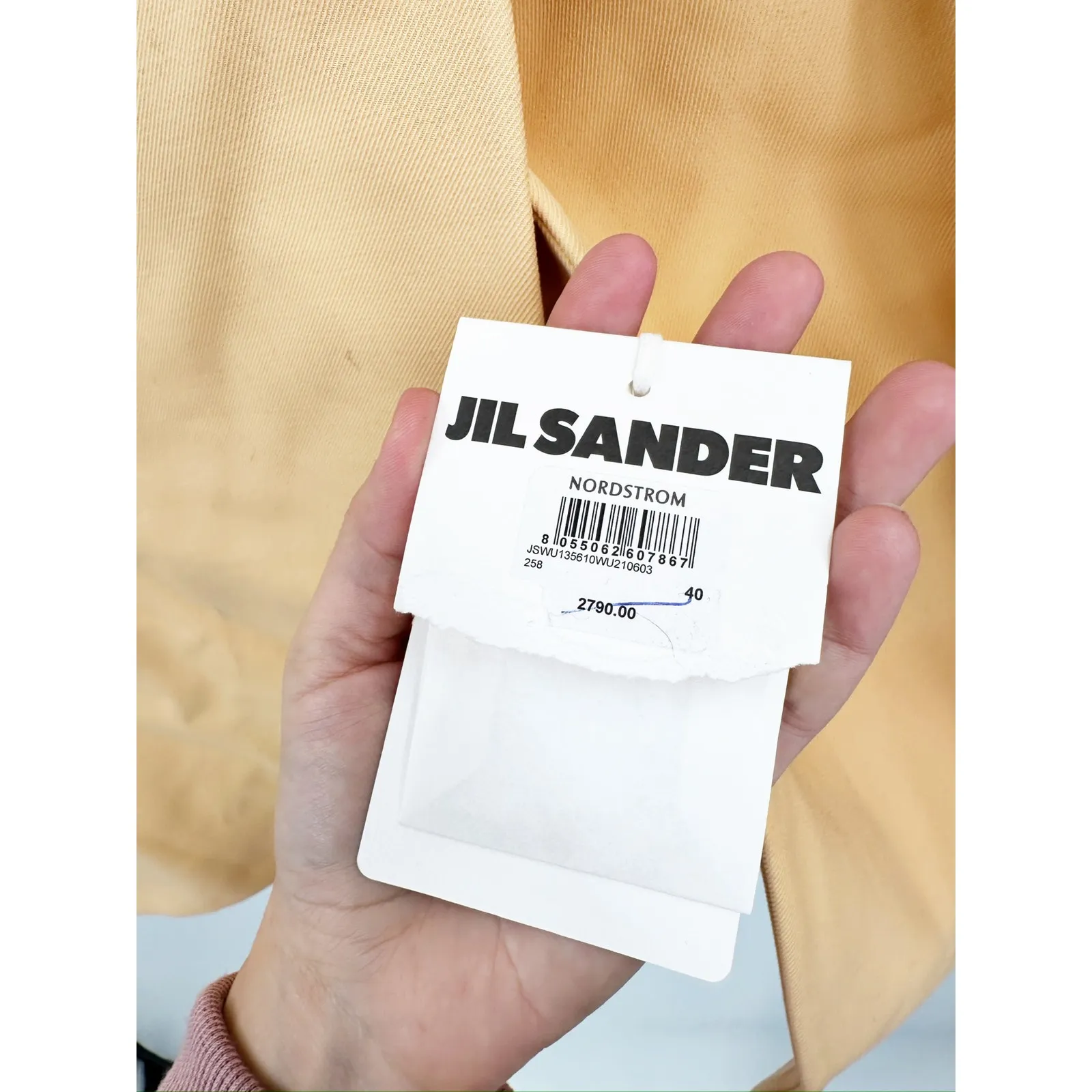 Jil Sander Oversized Collarless Wool Blazer Jacket Size 40 NWT - Image 7