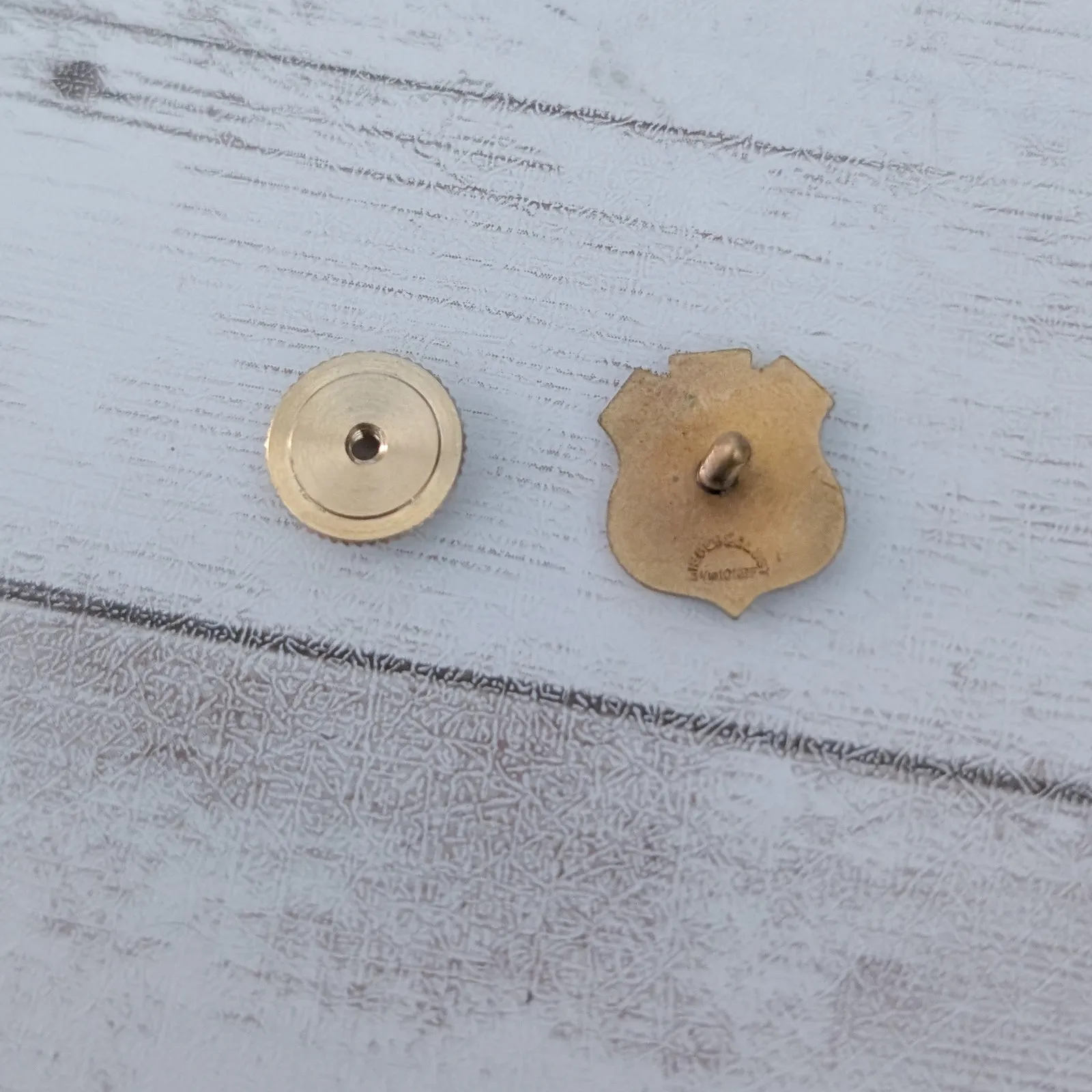 Vintage Button Hole Pin 1/10 10K GF Union Camp 15 Year Service Award Shield - Image 7