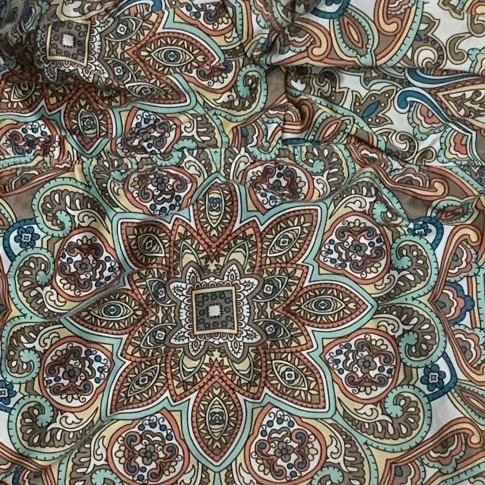 Antonio Melani Multicolor Medallion Print Swim Top Medium - Image 2