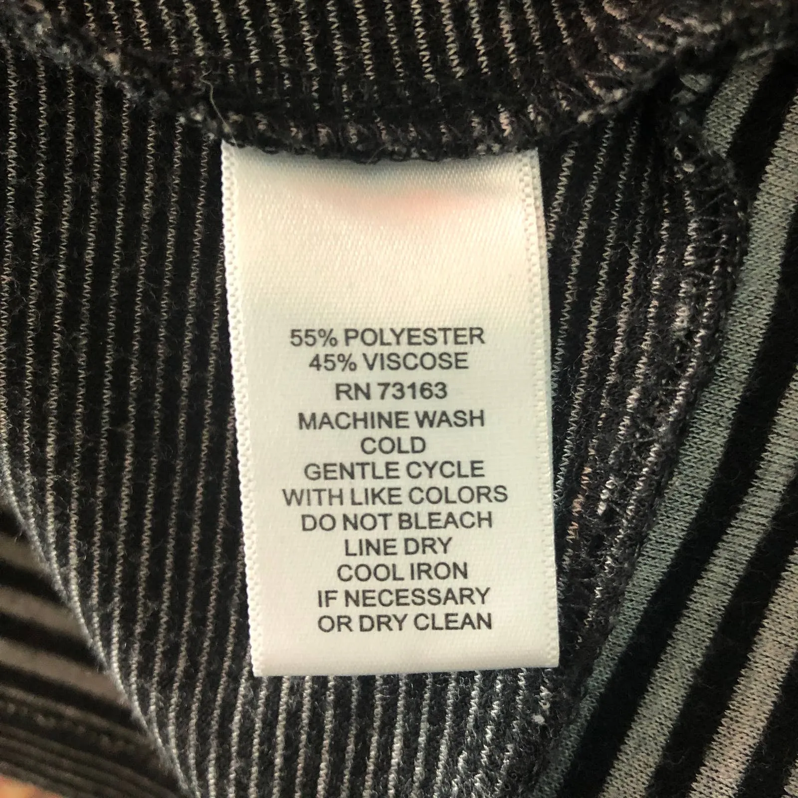 Cable & Gauge Striped Asymmetrical Sweater Size Large - Image 10