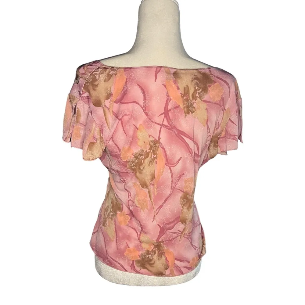 Y2K Pink Wrap-Style Blouse - Image 3