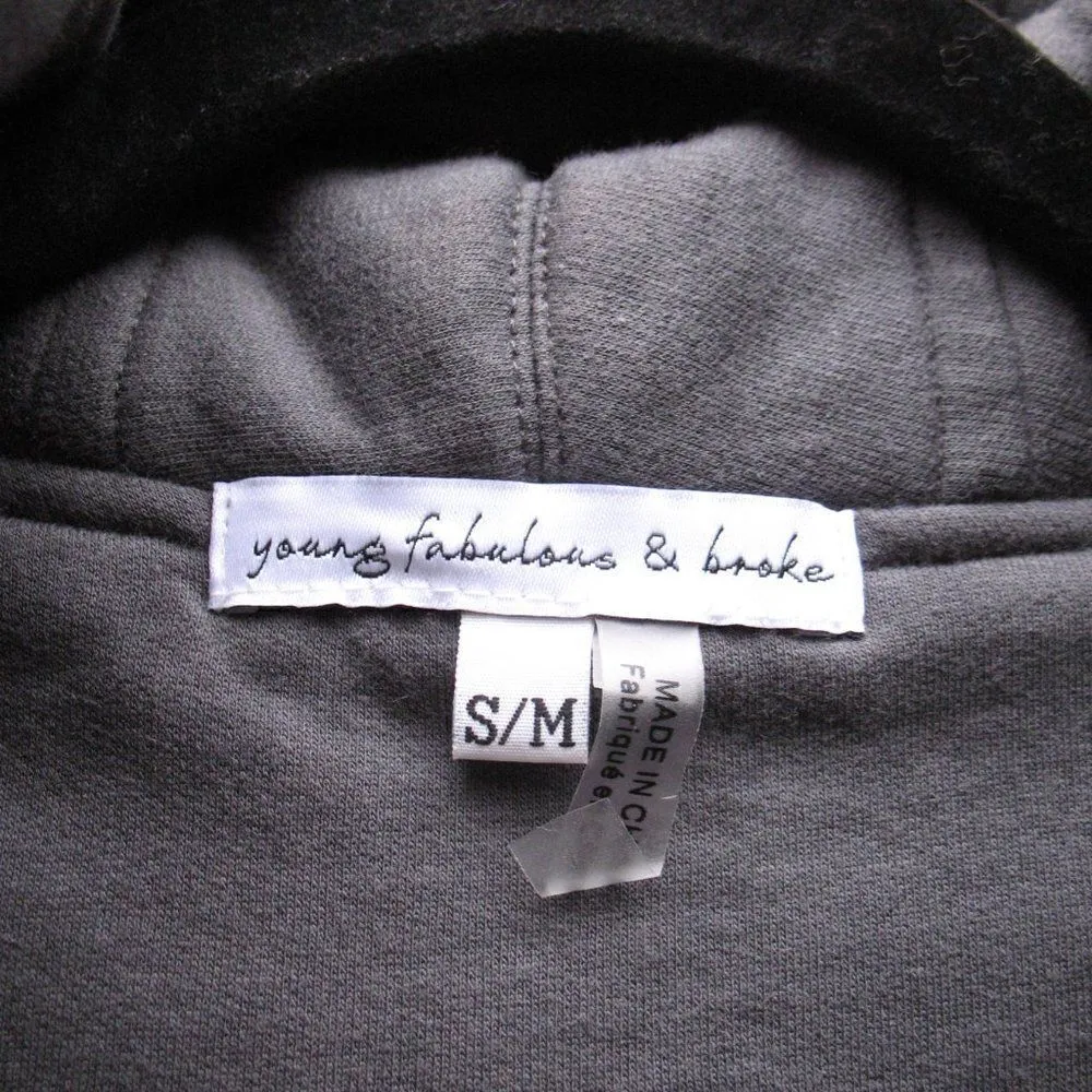 Young Fabulous & Broke  YFB Revolve Sandrine Quilted Wrap Coat Jacket S M - Image 7