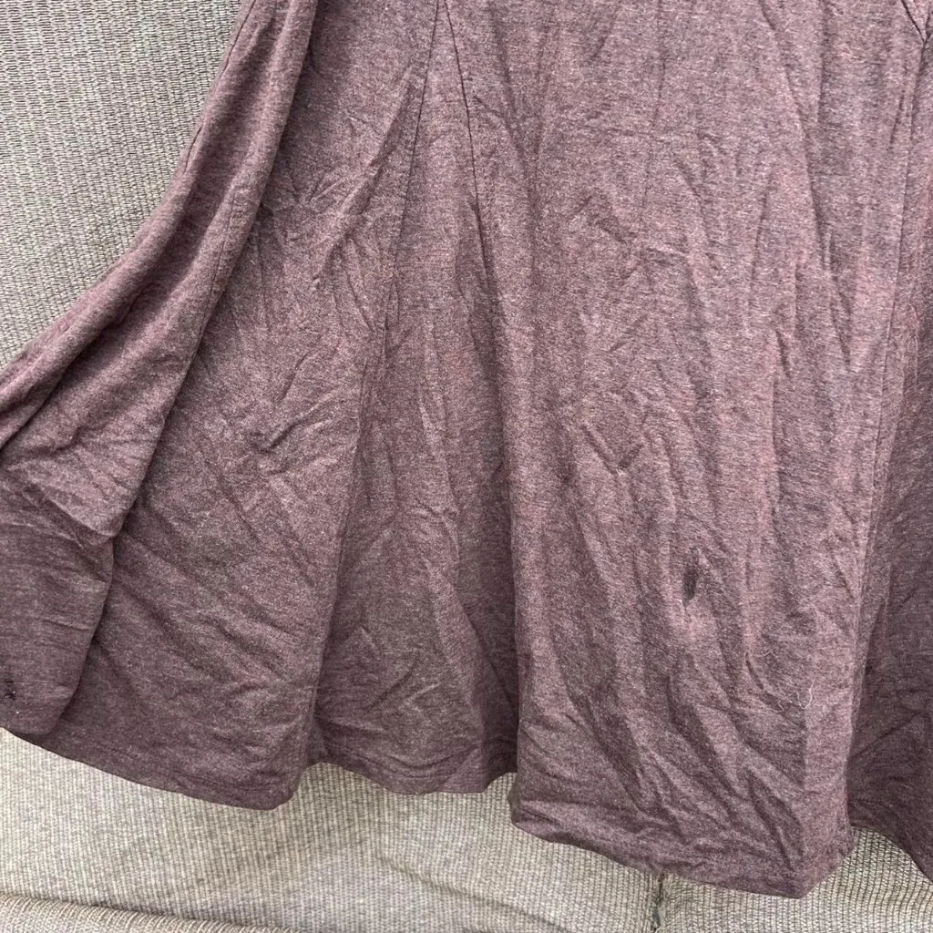 Vintage White Stag Womens Suede Maxi Skirt Size L 90s Boho Brown Forest Fairy - Image 6