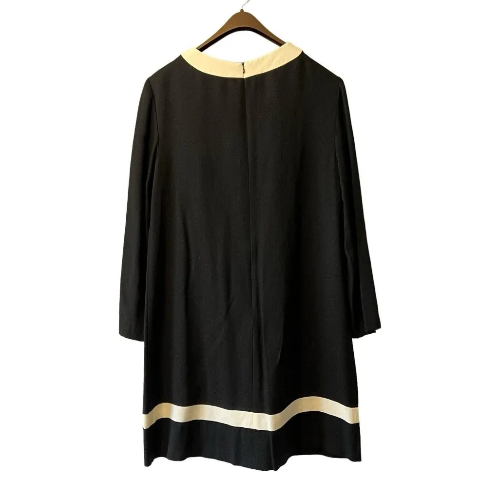 Virgo II Sheath Party Dress Size 12 Black Mobwife Zip‎ Back Formal Party Classic - Image 2