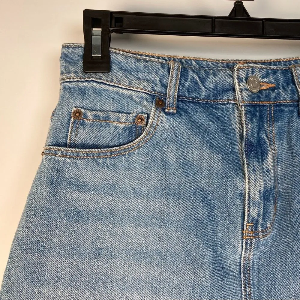 Old Navy Blue Denim Mini Skirt Jean Coastal Cowgirl Y2K Western Festival Rodeo 0 - Image 2