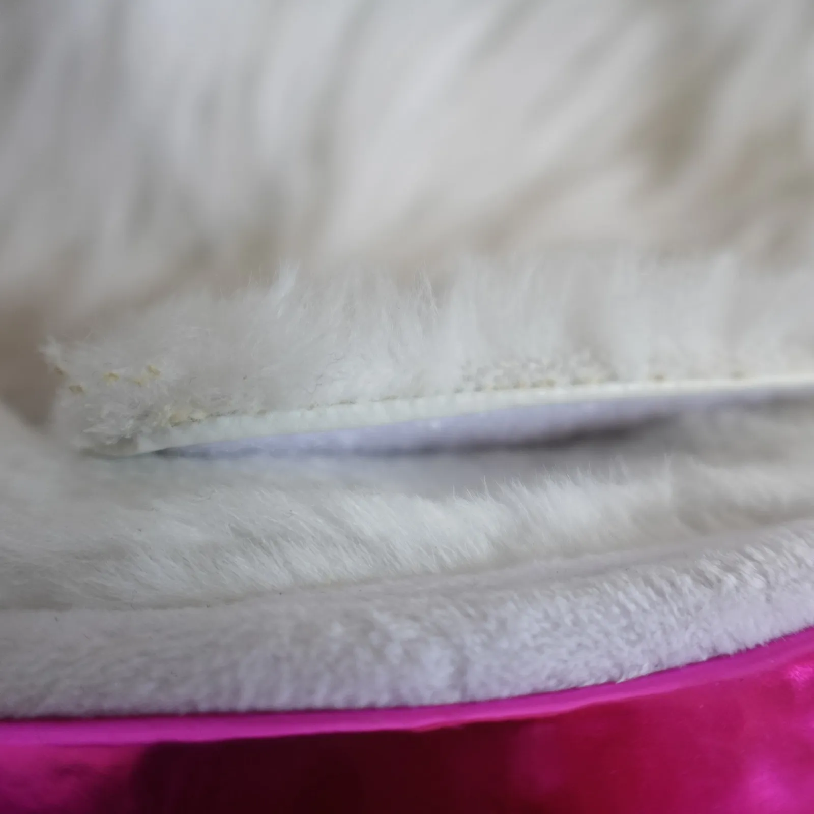 Dolls Kill YRU Metallic Pink White Fluffy Cloud Slingback Sandal Platform Shoes - Image 11