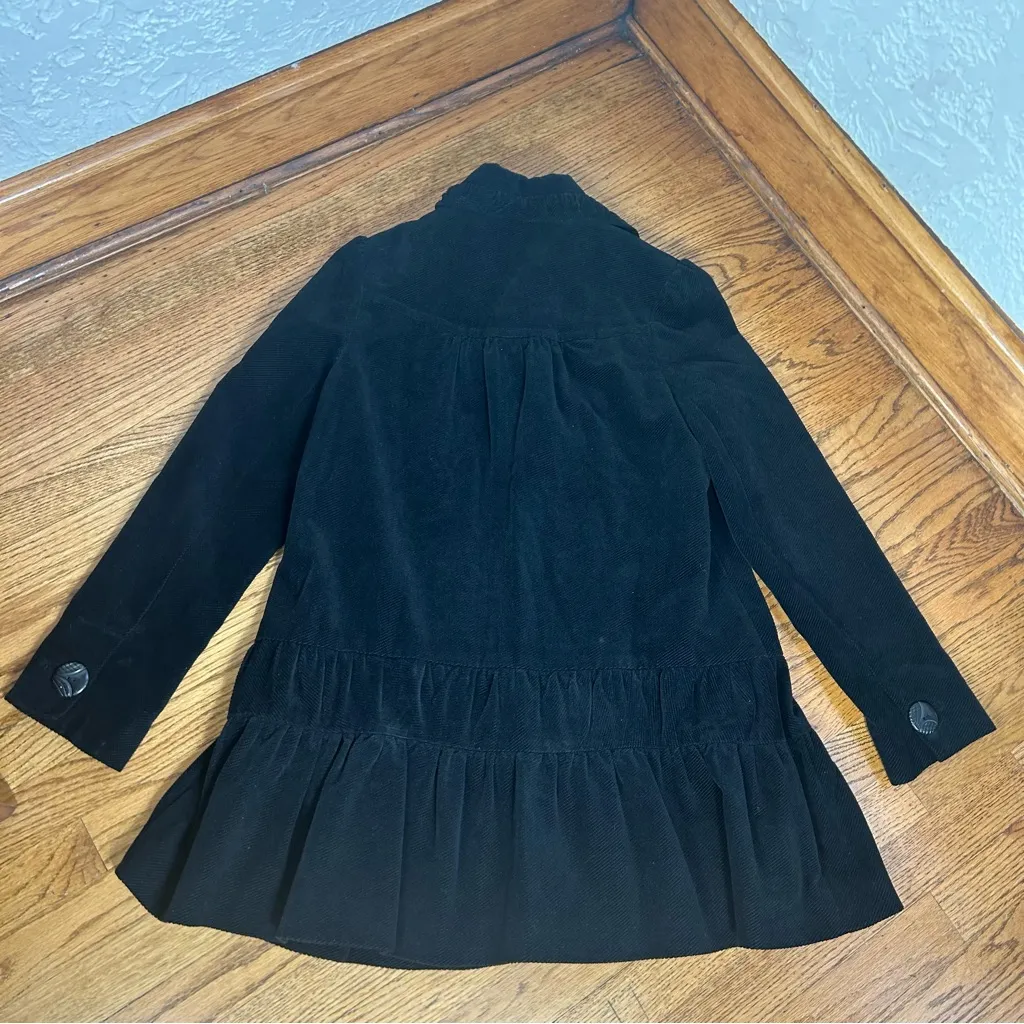 ANTHROPOLOGIE ELEVENSES Corduroy Tiered Swing Peacoat  Size 8 - Image 10