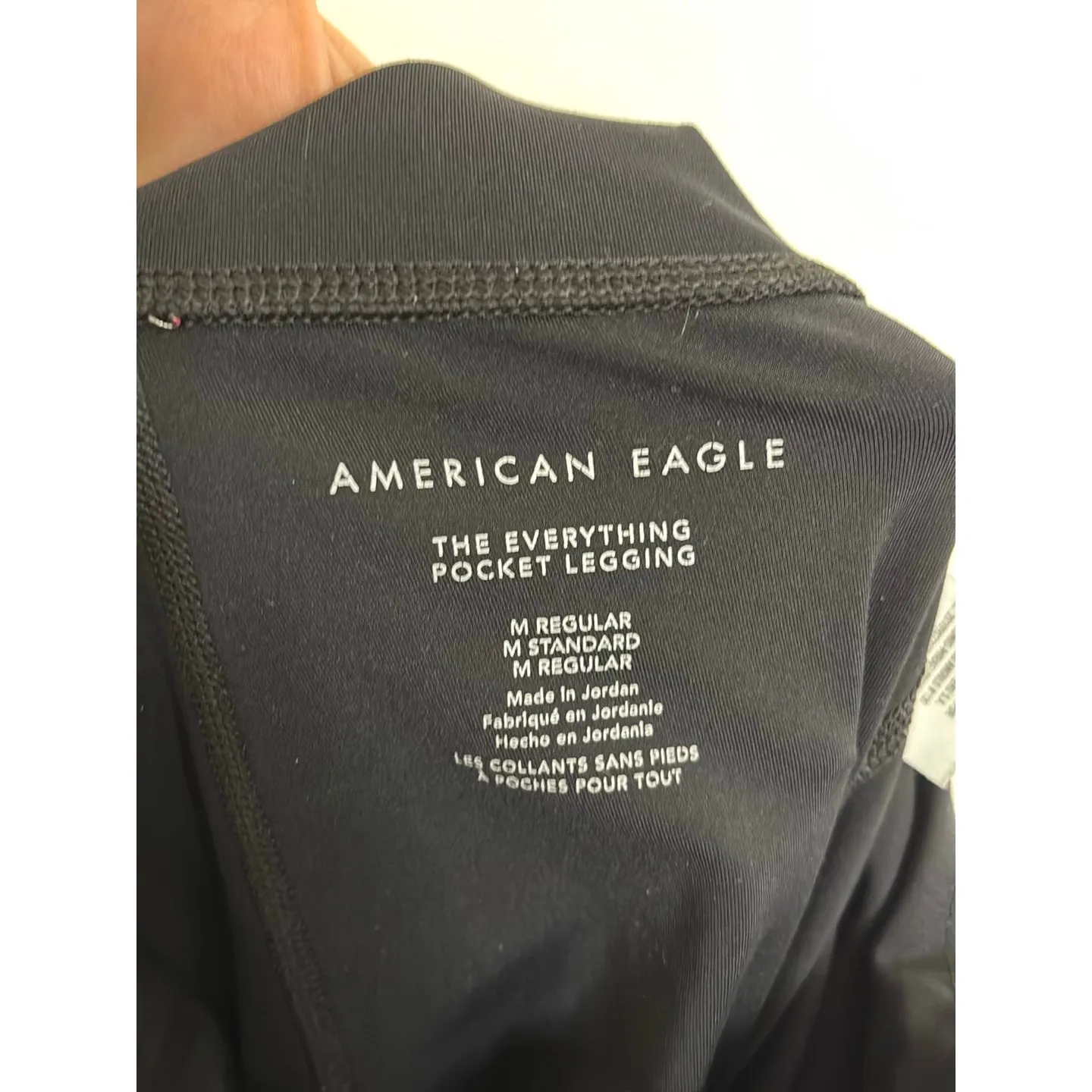 American Eagle Leggings Womens Medium Black The Everything Highest-Rise Pocket - Image 3