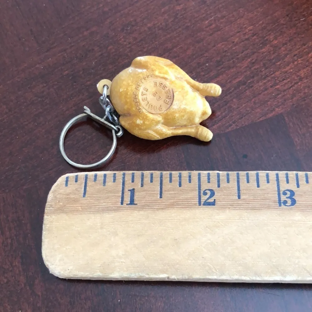 Vintage Roasted Chicken Keychain - Image 3