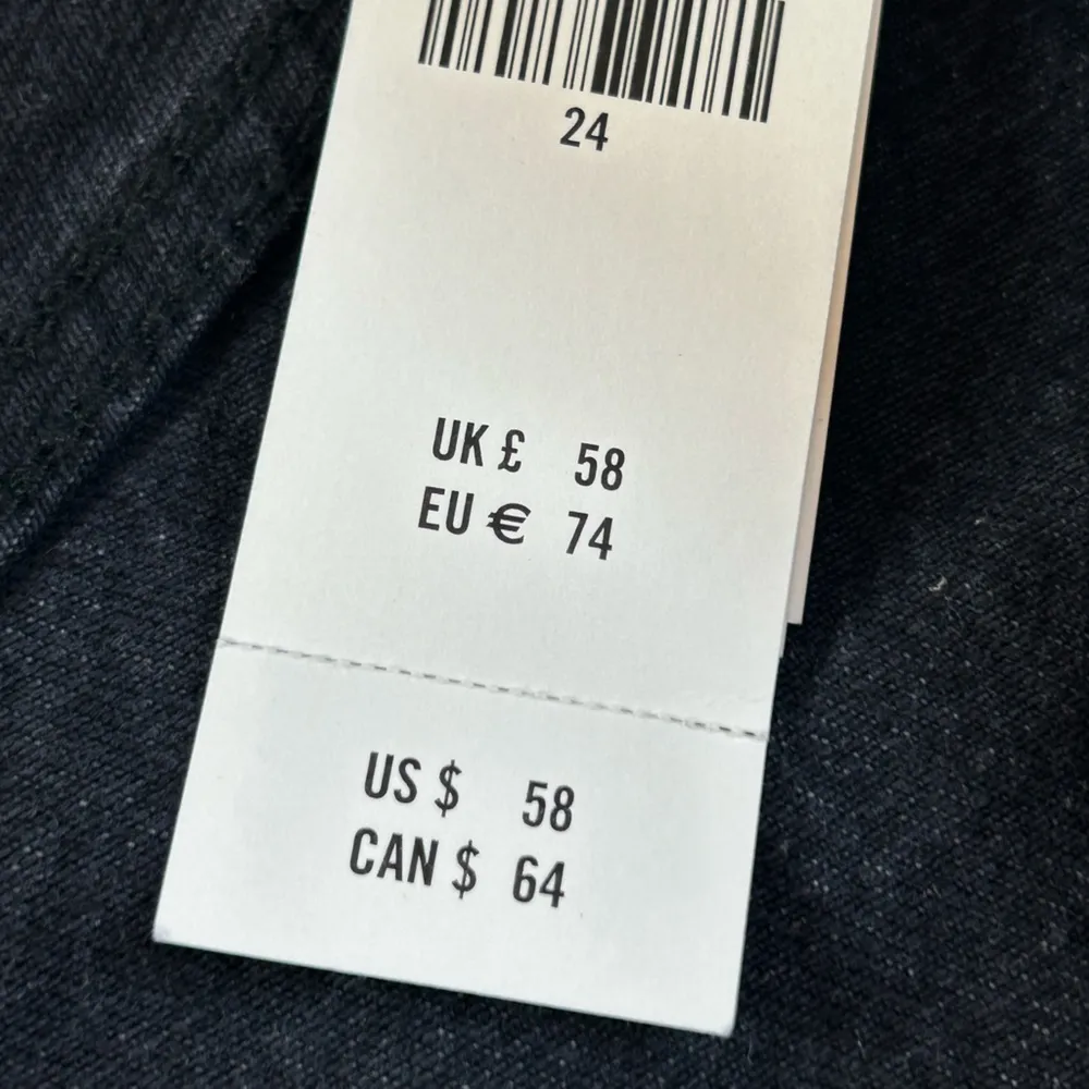 Abercrombie & Fitch grunge steampunk raw hem black denim full zip skirt NWT 24 - Image 11