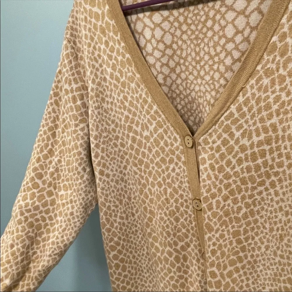 Isaac Mizrahi sweater! giraffe button up cardigan Womens size XL! - Image 6