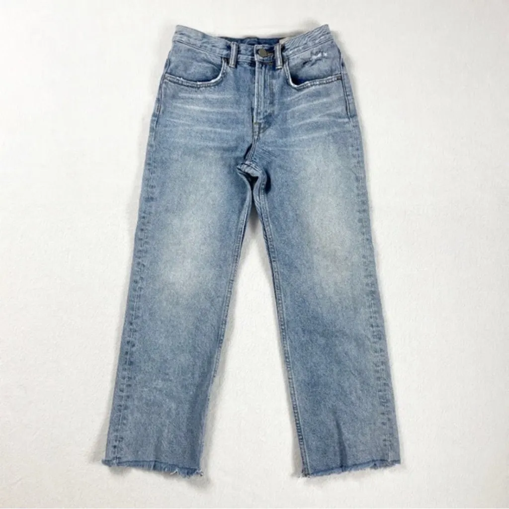 AllSaints Mazzy cropped wide leg denim jeans size 28 - Image 2
