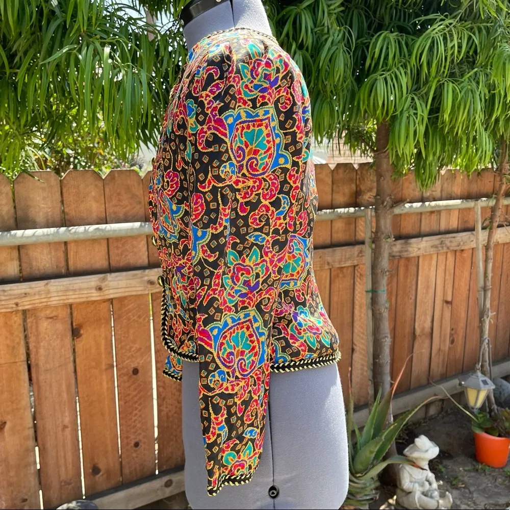Maggy London Vintage  Silk Jacket - Image 2