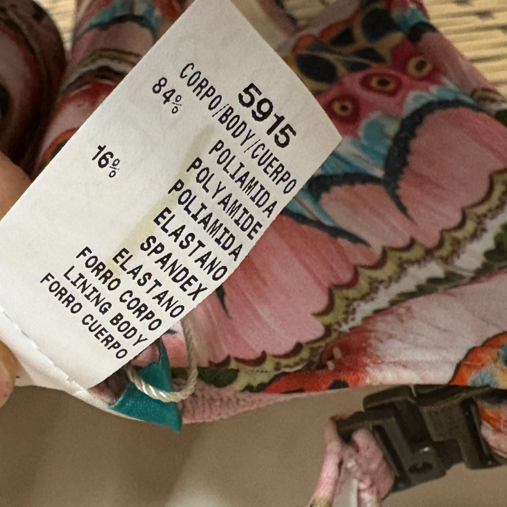 Cia Maritima‎ One Piece Swimsuit Size Medium - Image 9