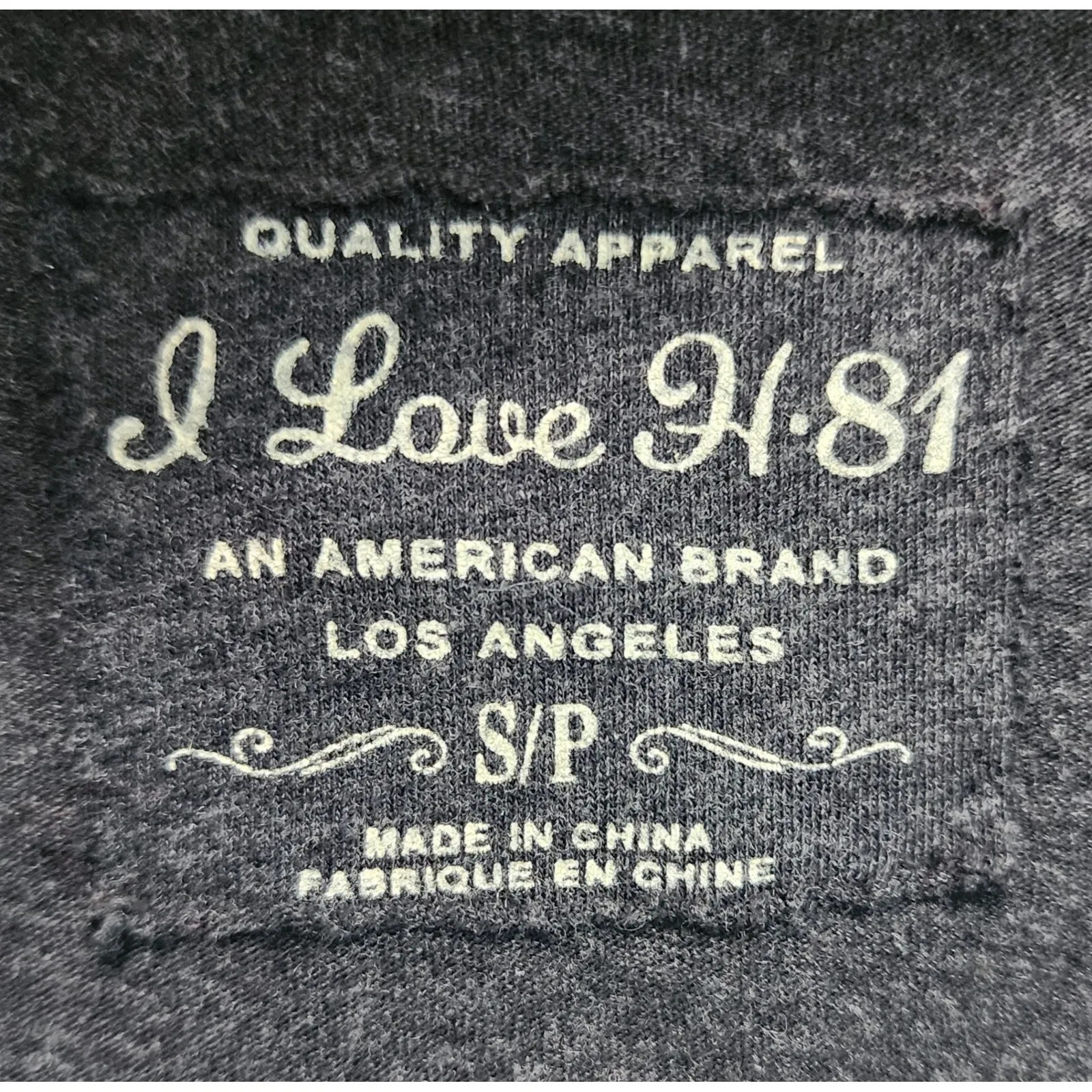 I Love H 81 Women's Charcoal Grey Jersey Knit Tunic Dress Size S Pockets Gray - Image 3