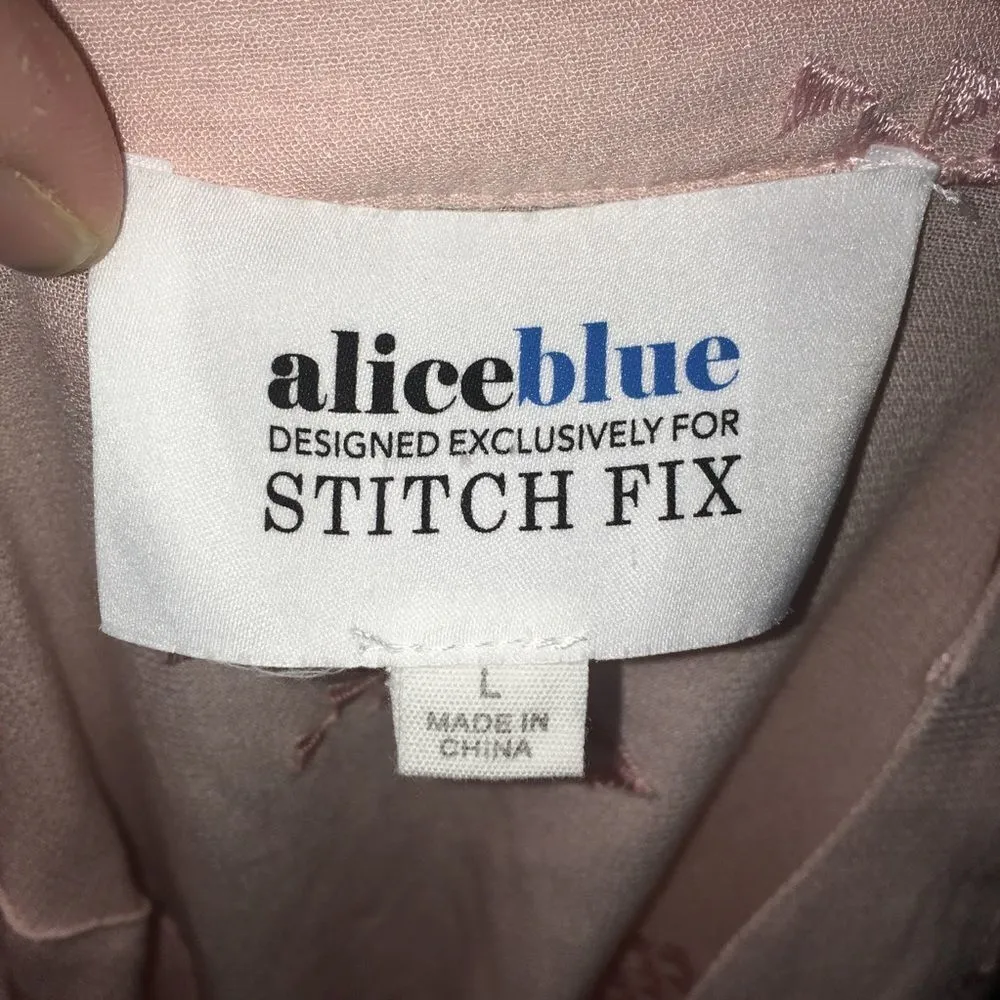 Alice Blue for Stitch Fix V-neck Blush blouse - Image 3