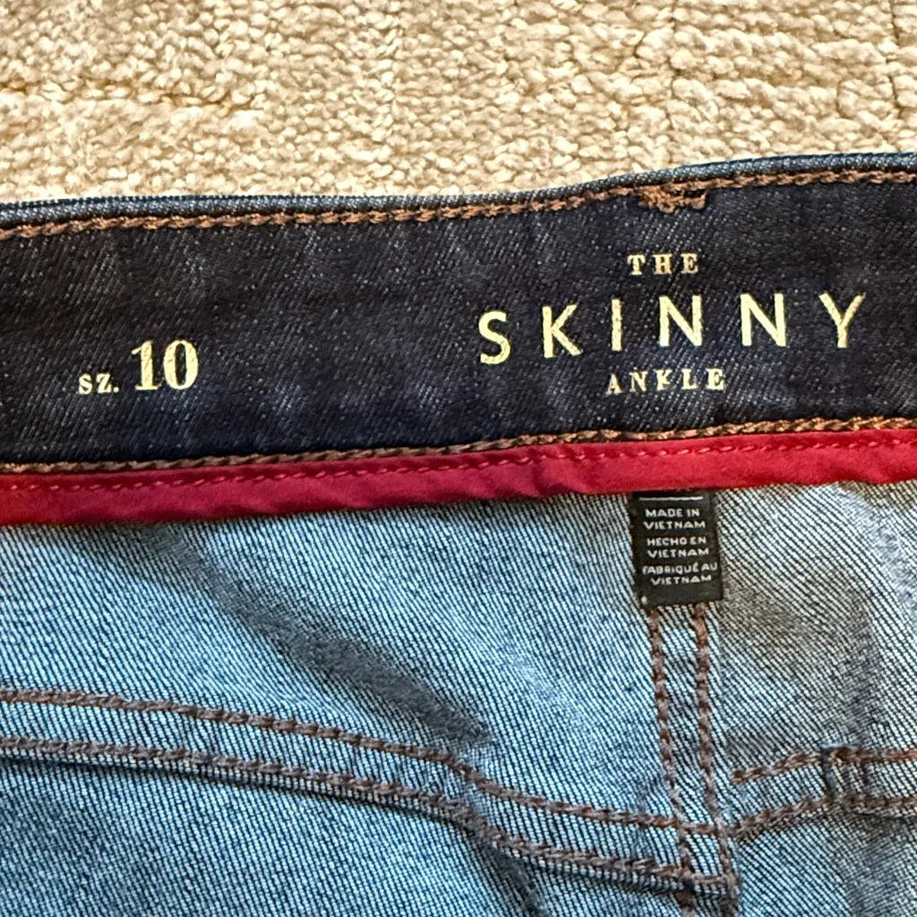 White House Black Market the Skinny Ankle jeans Sz 10 - Image 2