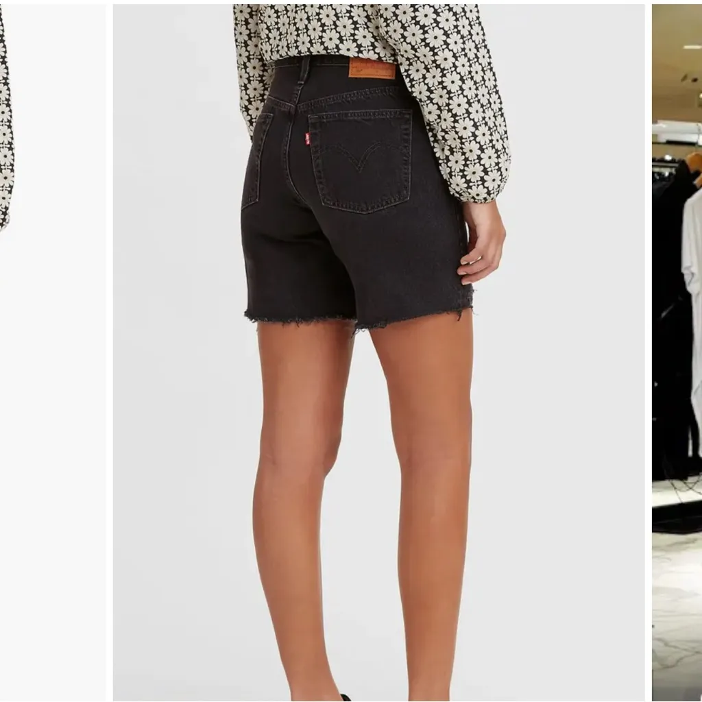 Levi’s 501® Mid Thigh Denim Shorts in Lunar Black Size 30 NWT 100% Cotton - Image 6