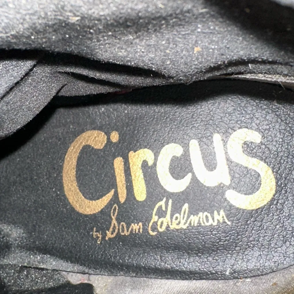 Circus by Sam Edelman Snakeskin Ankle Boots with Red Heel - Image 6