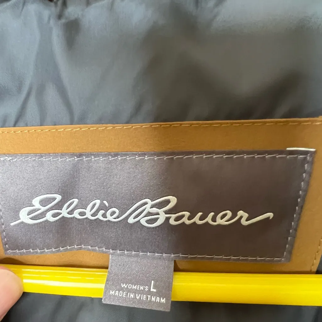 Eddie Bauer Twisp Down/Sherpa Jacket, Antique Bronze, Women’s L,  NWT - Image 12