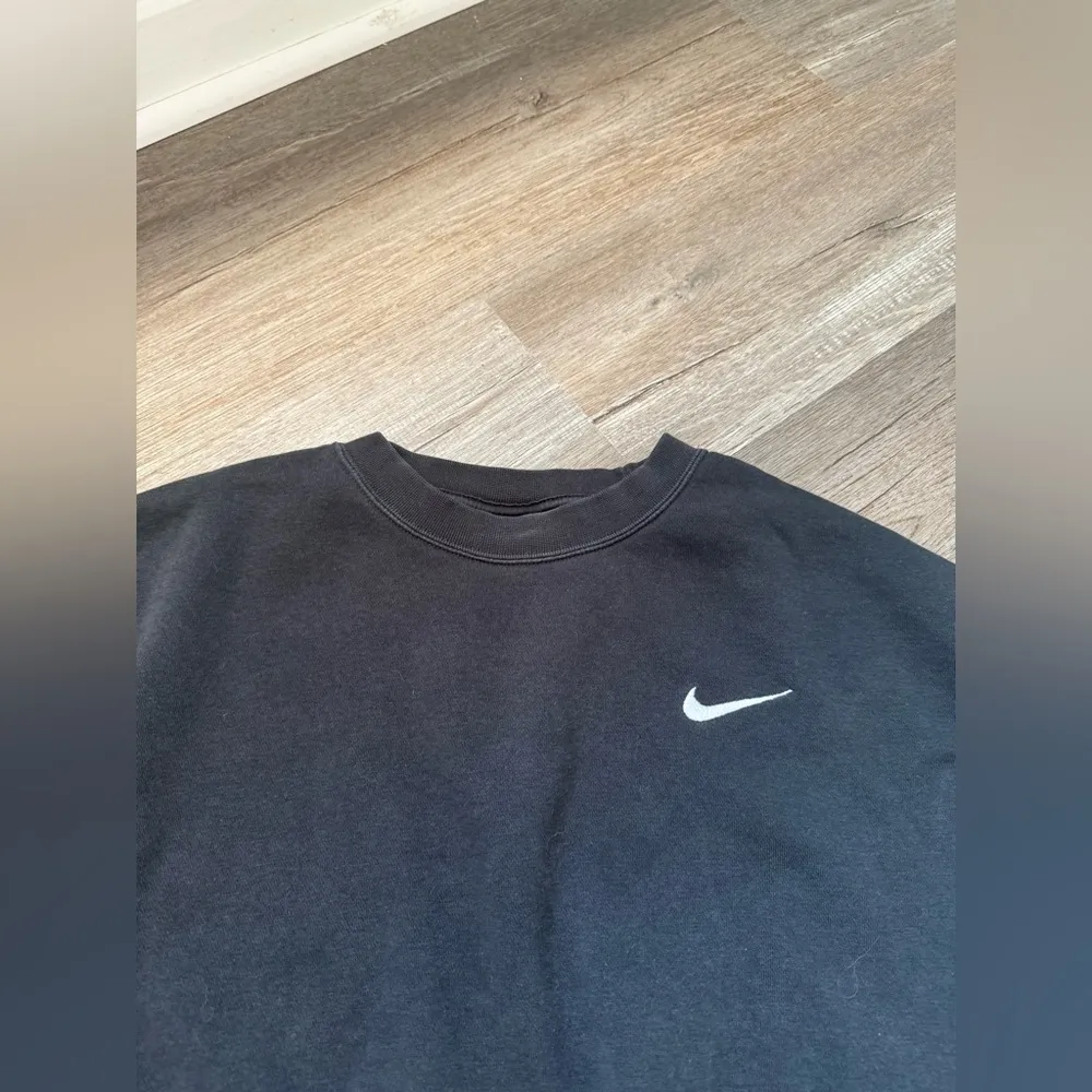 Nike Sweatshirt Crewneck Pullover Cropped Oversized Black Size M L - Image 5