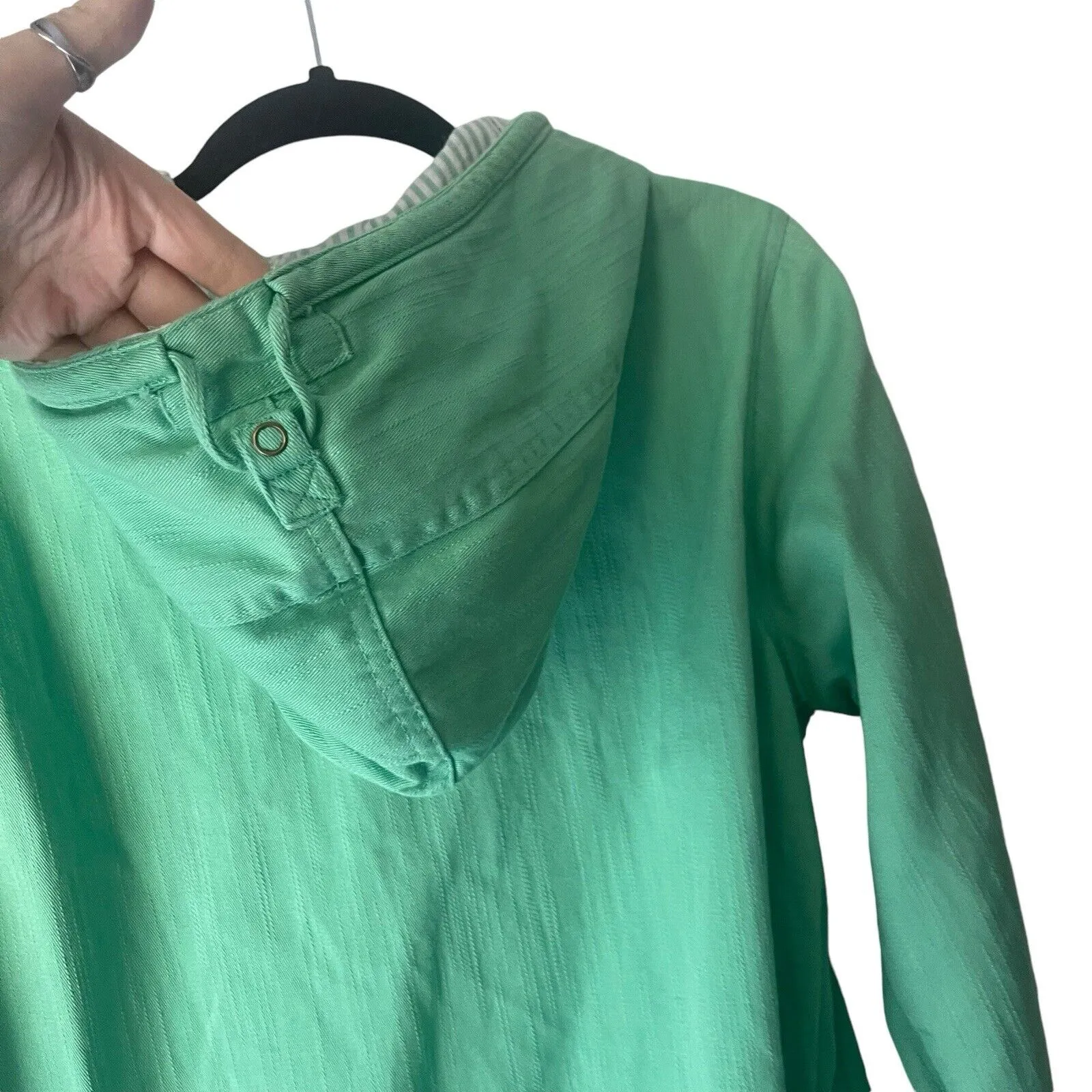 Denim &‎ CO Women's Size Medium Kelly Green Western Chore Coat Jacket - Image 5
