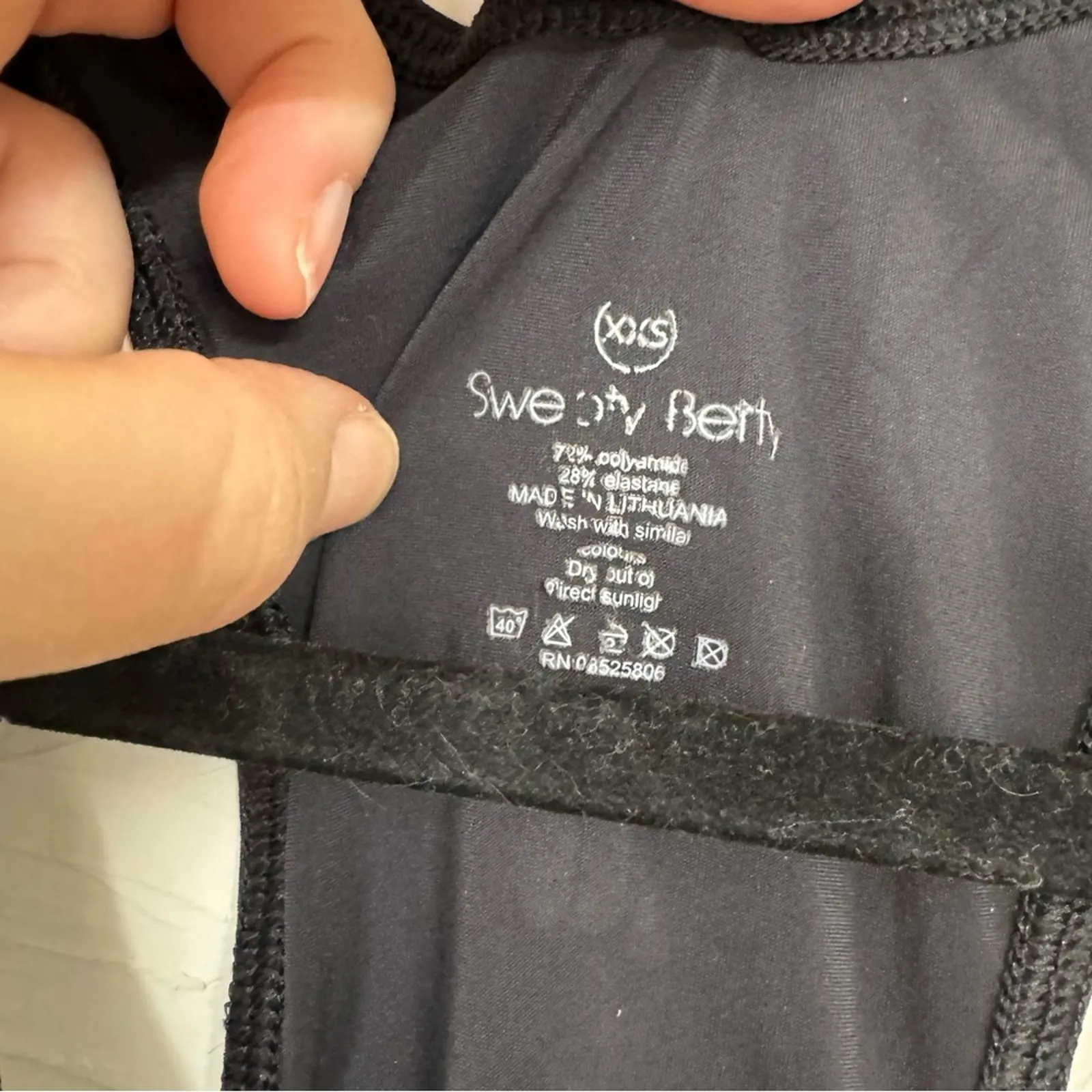 Sweaty Betty Black Athletic Tank Top Shirt Womens XXS Gym Workout Razor Back - Image 6