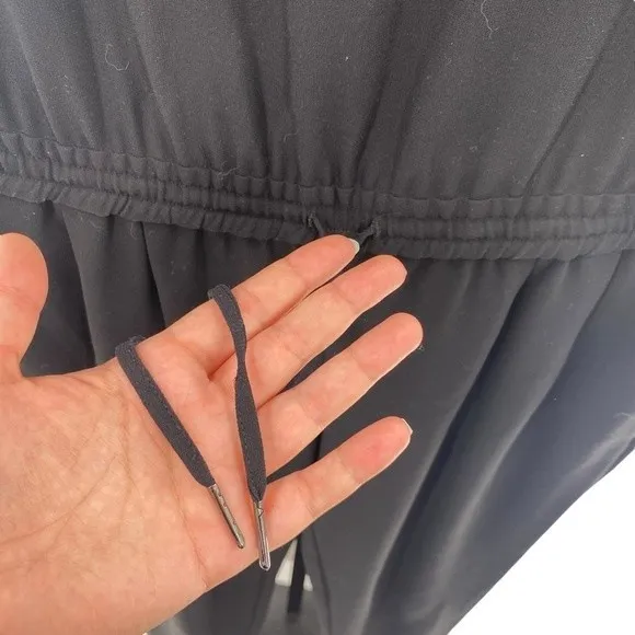 Joie Size Medium Black Sleeveless Jumpsuit Relaxed Fit Elevated Basic Minimalist - Image 6