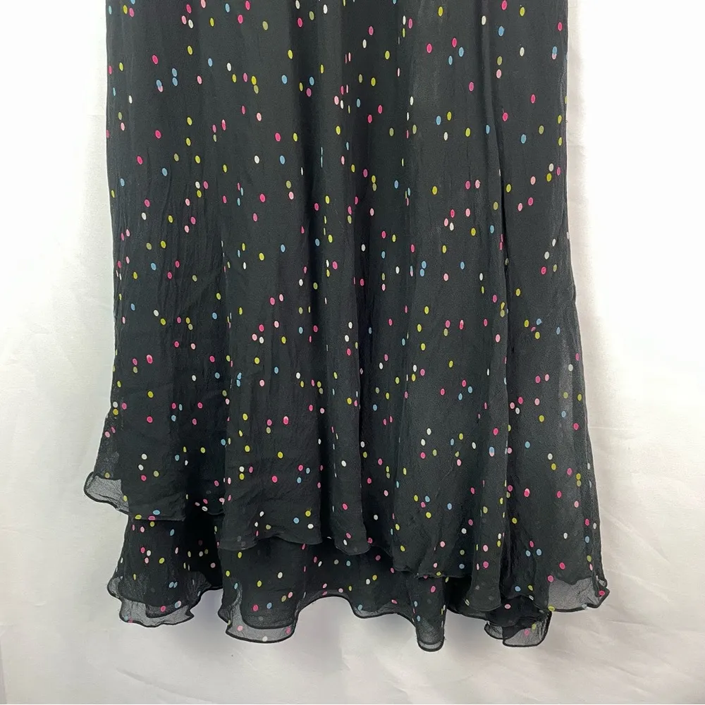 Pure Silk Talbots Polka Dot Multi Color Dress - Image 8